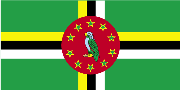 Bandiera Dominica - Immagini gratuite delle bandiere del mondo