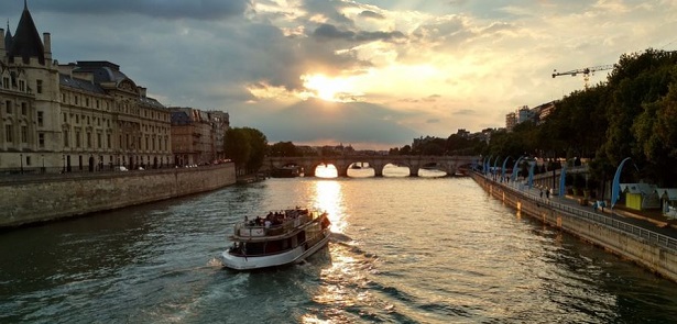Seine at sunset 2017