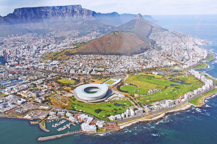 cape town from helicopter