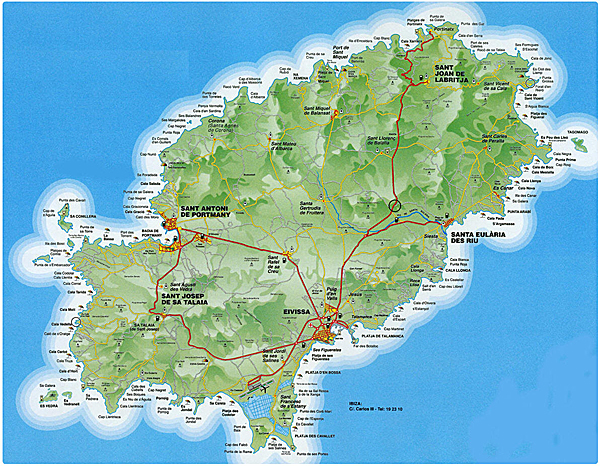 Cartina Ibiza 600 
