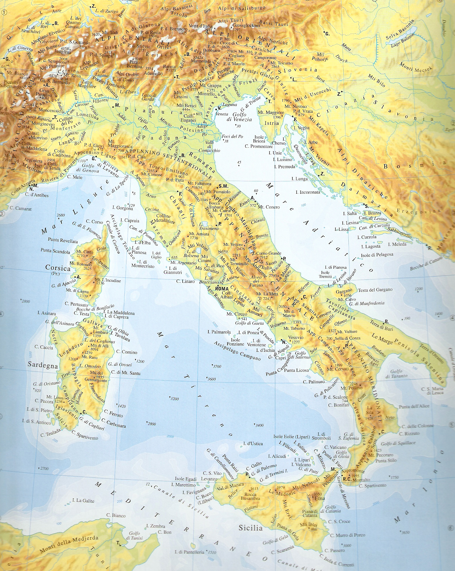 √ Cartine geografice italiane  Mappa dell'italia, Italia, Geografia fisica