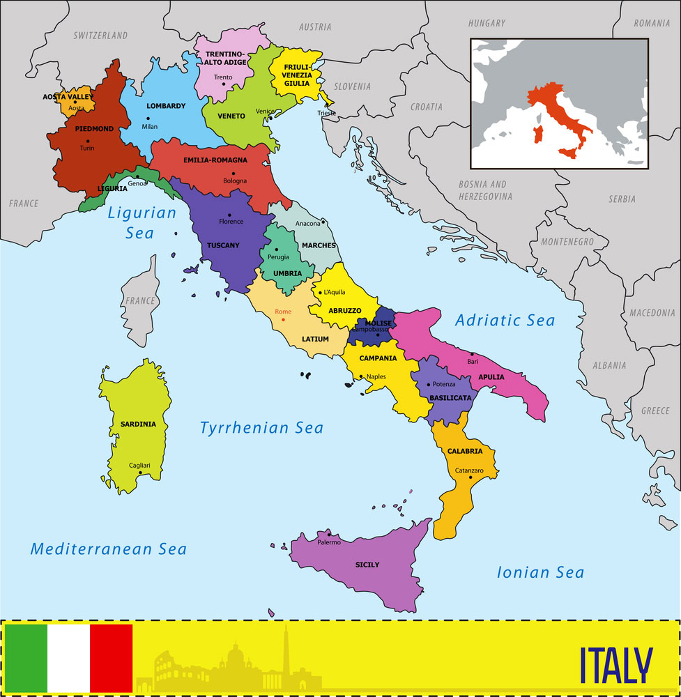 Italia Fisica e Politica (stampata su